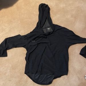 Black womens lightweight hoodie